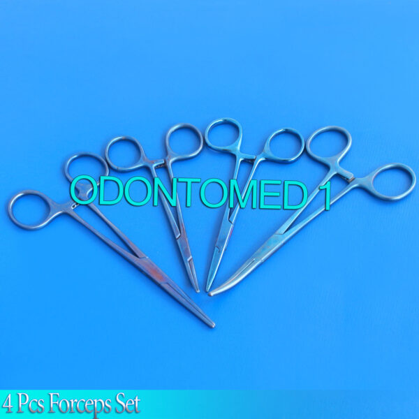 4 Pcs Kelly forceps & Mosquito Forceps Titanium Surgical Instrument T.T-123