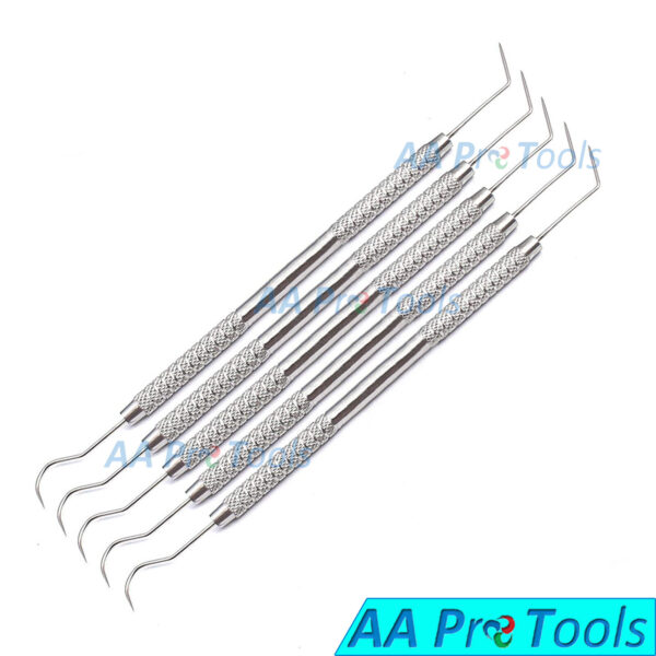 5 Dental Explorer 6/23 Probe Periodontal Hygiene Diagnostic Dentist Tools