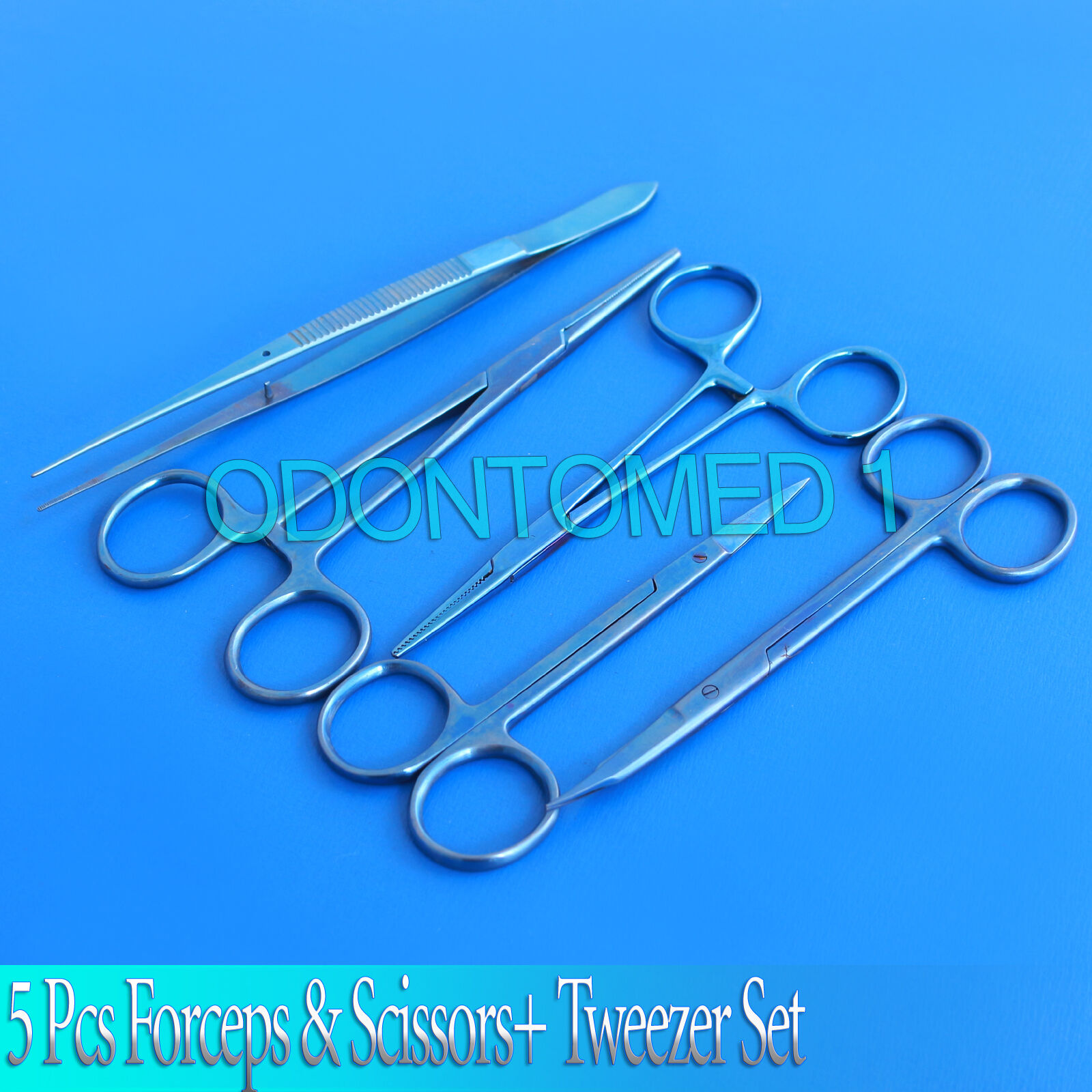 5-Pcs-Forceps-Scissors-Tweezer-Titanium-Surgical-Instrument-TT-126-121967124881-2
