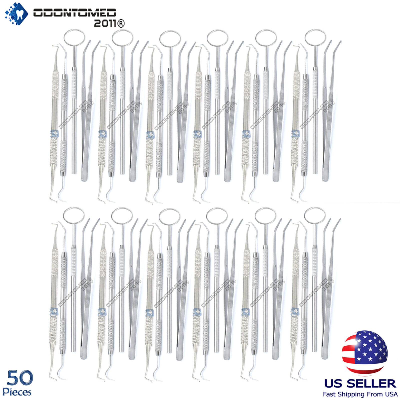 50-Instruments-Basic-Dental-Set-Mirror-Explorer-Plier-Economy-GERMAN-Grade-111453549561