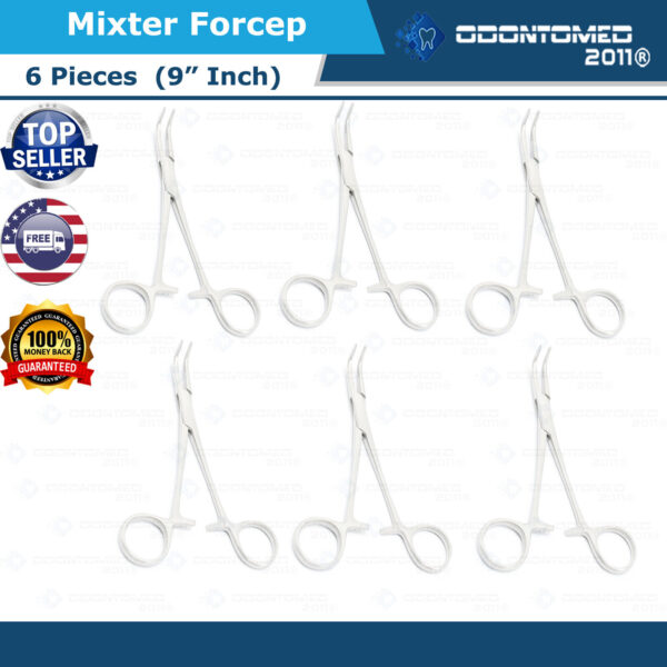 6 Mixter Forceps 9" Surgical Medical Instruments