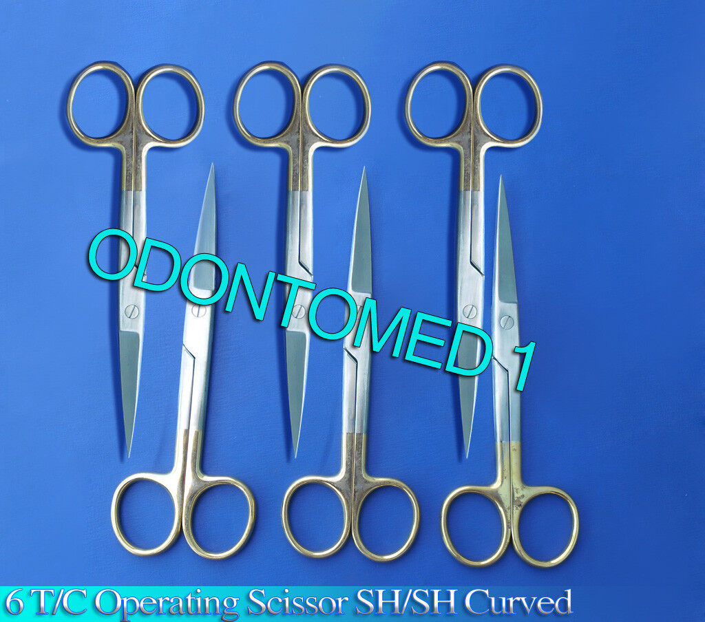 6-TC-Operating-Scissors-Sharp-Sharp-65-Curved-Surgical-Instruments-111104006911
