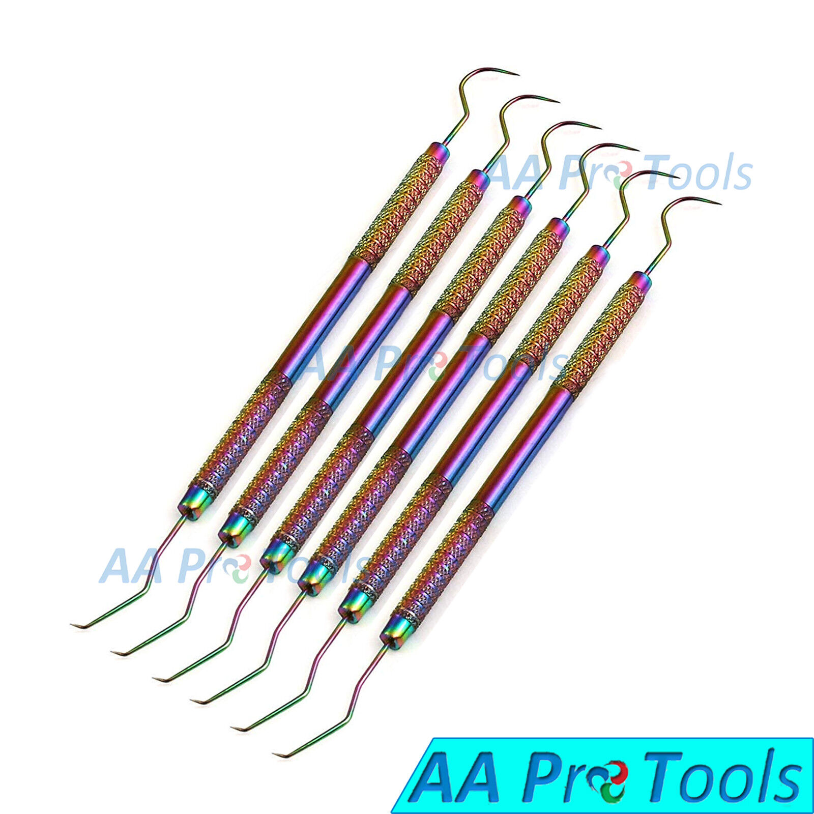 6Pcs-Dental-Probe-2317-Explorer-Tarter-Scraper-Periodontal-DE-Multi-Rainbow-254051288031