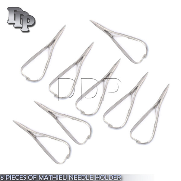 8 PIECES OF MATHIEU NEEDLE HOLDER 5.5'' Surgical Instruments