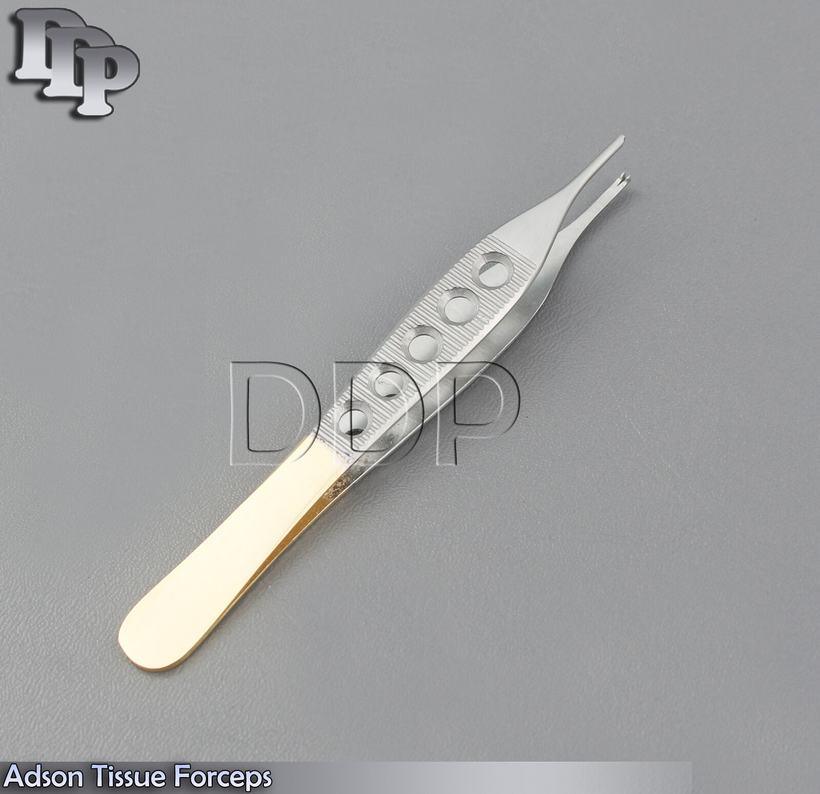 ADSON-TISSUE-PLASTIC-SURGERY-FORCEPS-475-1X2T-WITH-TYING-PLATFORM-GOLD-HANDLE-122307385711