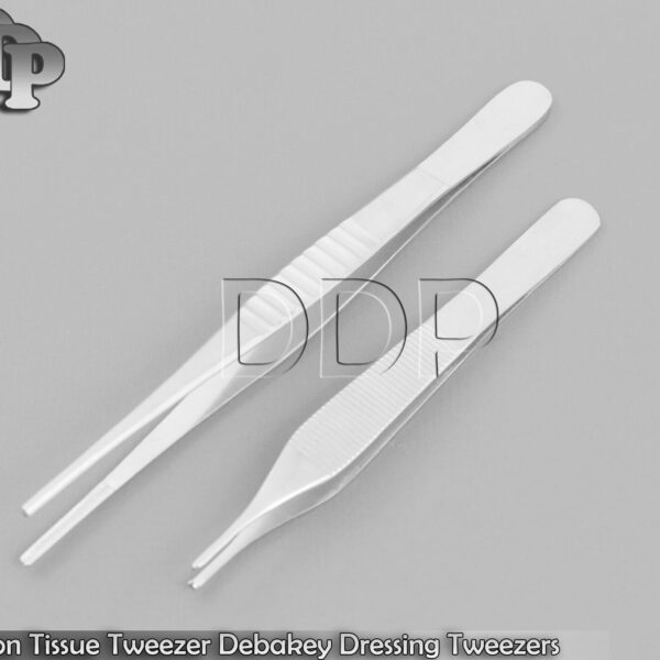 Adson Tissue Tweezer Kocher 12 cm, Debakey Dressing Tweezers 16cm
