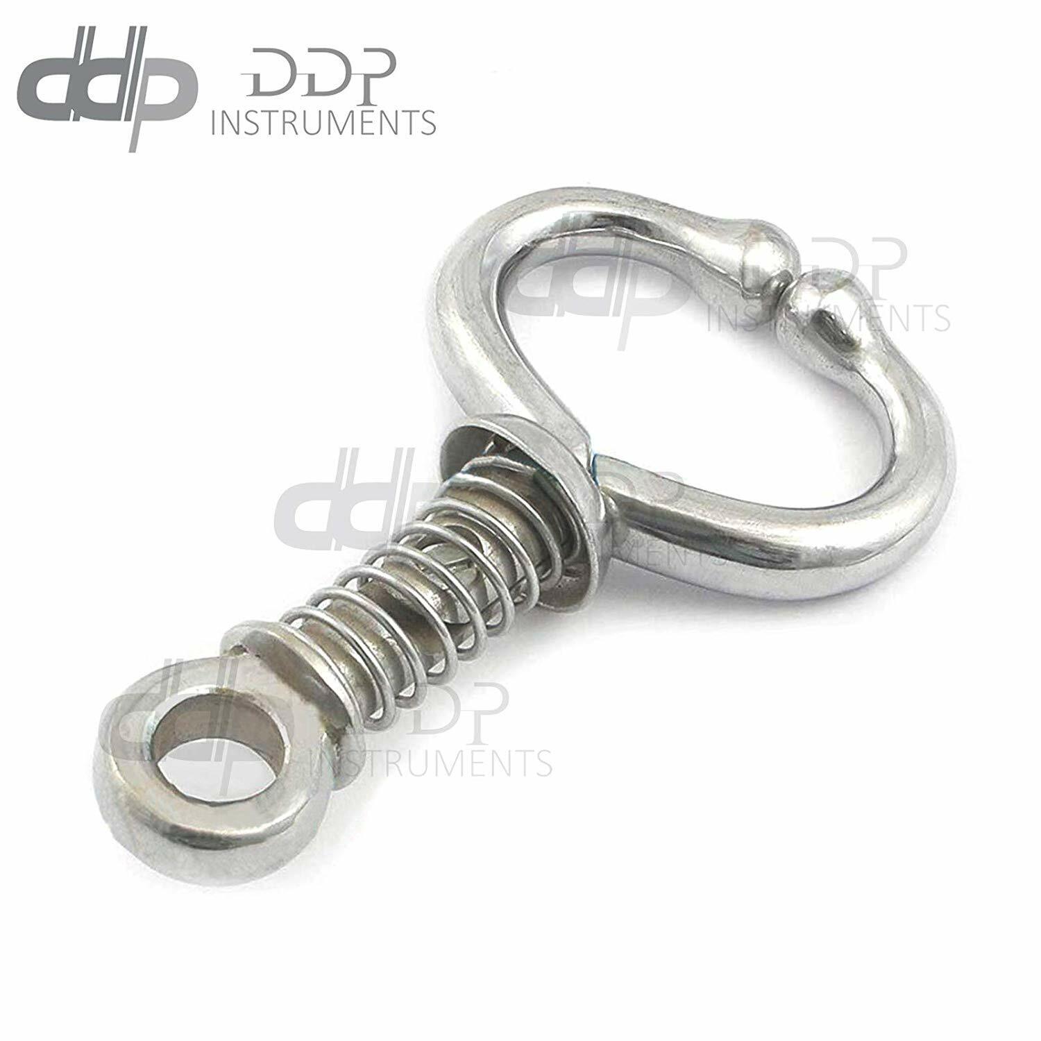 Antique-Bull-Nose-Ring-Lead-Bulldog-Spring-Loaded-Farm-Livestock-DDP-371442199211