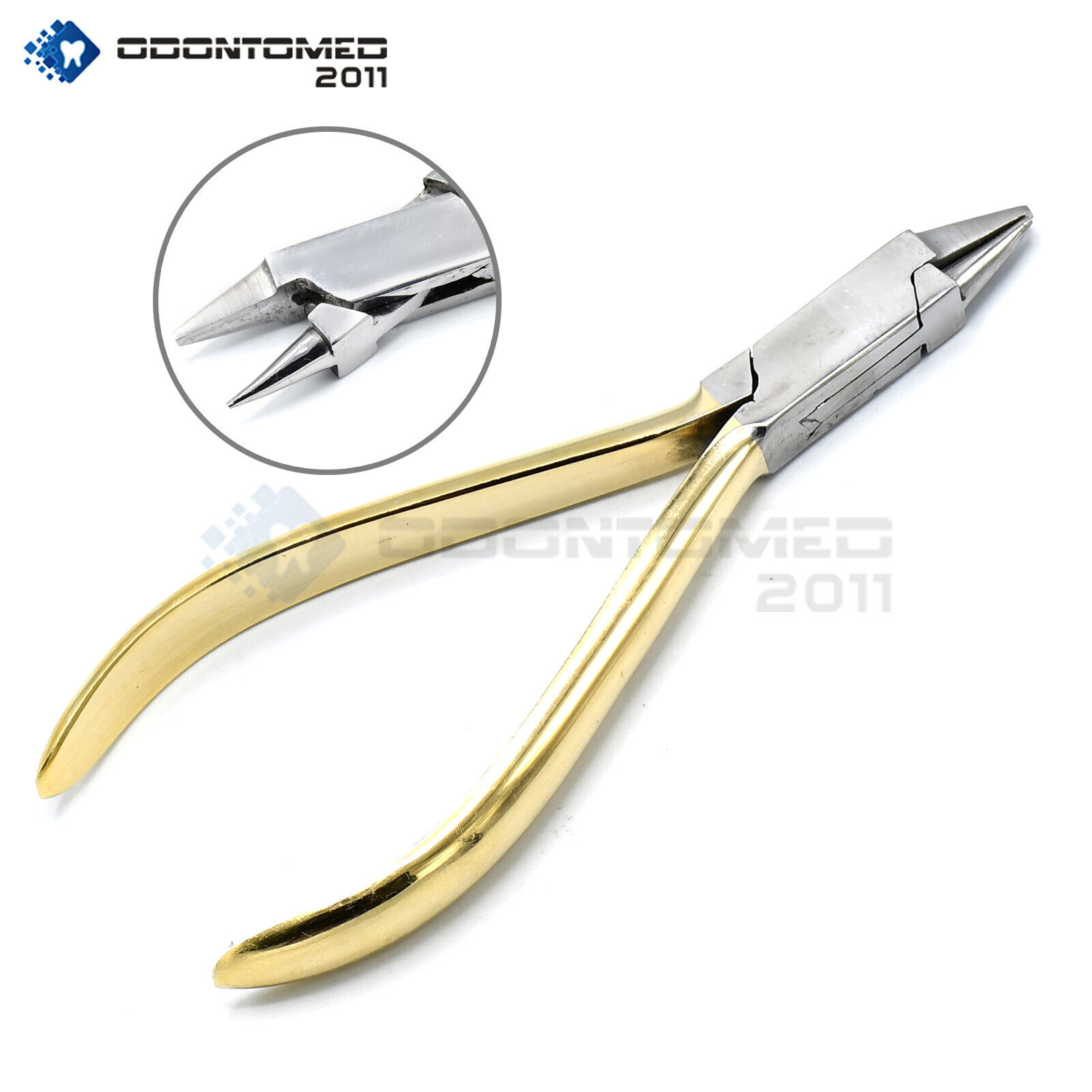BIRD-BEAK-PLIERS-GOLD-PLATED-ORTHODONTIC-DENTAL-INSTRUMENTS-123658969341