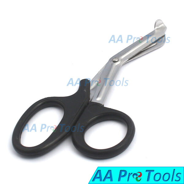 Black Utility Scissors 5.5" Multi-Purpose DIY EMS EMT Universal Shears Tools