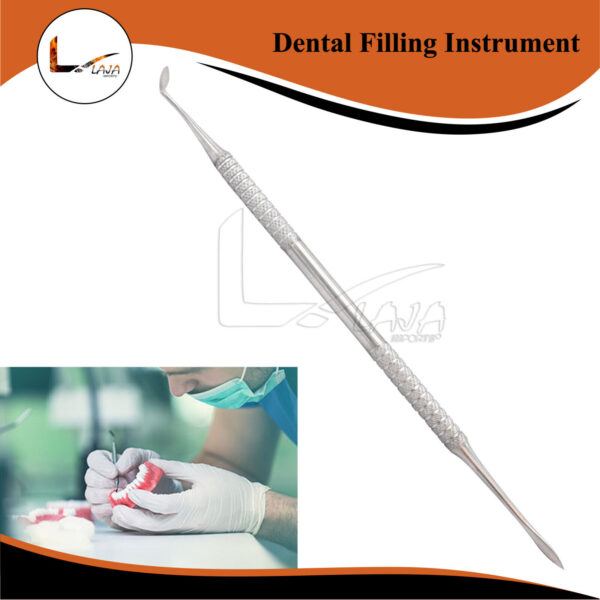 Dental Filling Instrument  Flat Plastic Filling Double Ended Dental Lab   PR-478