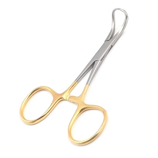 GOLD HANDLE O.R GRADE AUTOCLAVABLE BACKHAUS TOWEL CLAMP SPAY PACK FORCEPS 3.5"