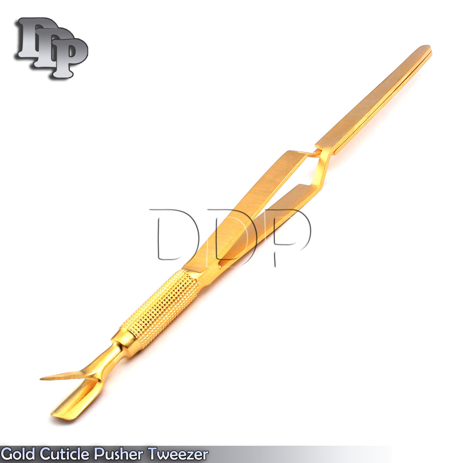 Gold-Cuticle-Pusher-Tweezer-7-Acrylic-Nail-Pincher-Tool-Magic-Want-132523489871