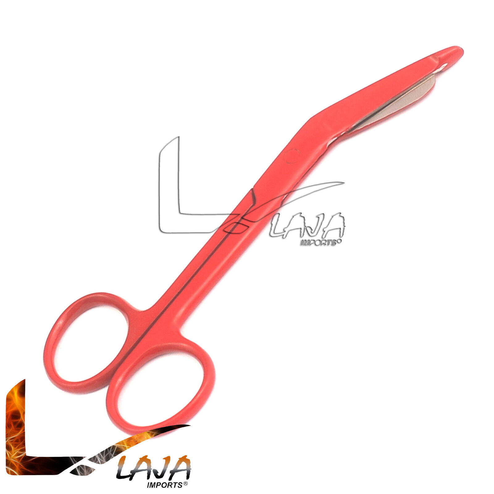 Lister-Bandage-Scissors-45-Red-Color-Stainless-Steel-273957397141-2