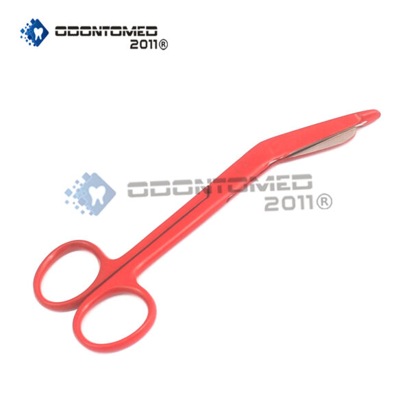 Lister Bandage Scissors 5.5" Red Color Surgical Instruments Stainless Steel