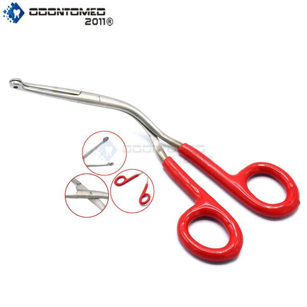 Magill Forceps EMT Anesthesia With Red PVC Grip Handle Surgical Instruments 6''