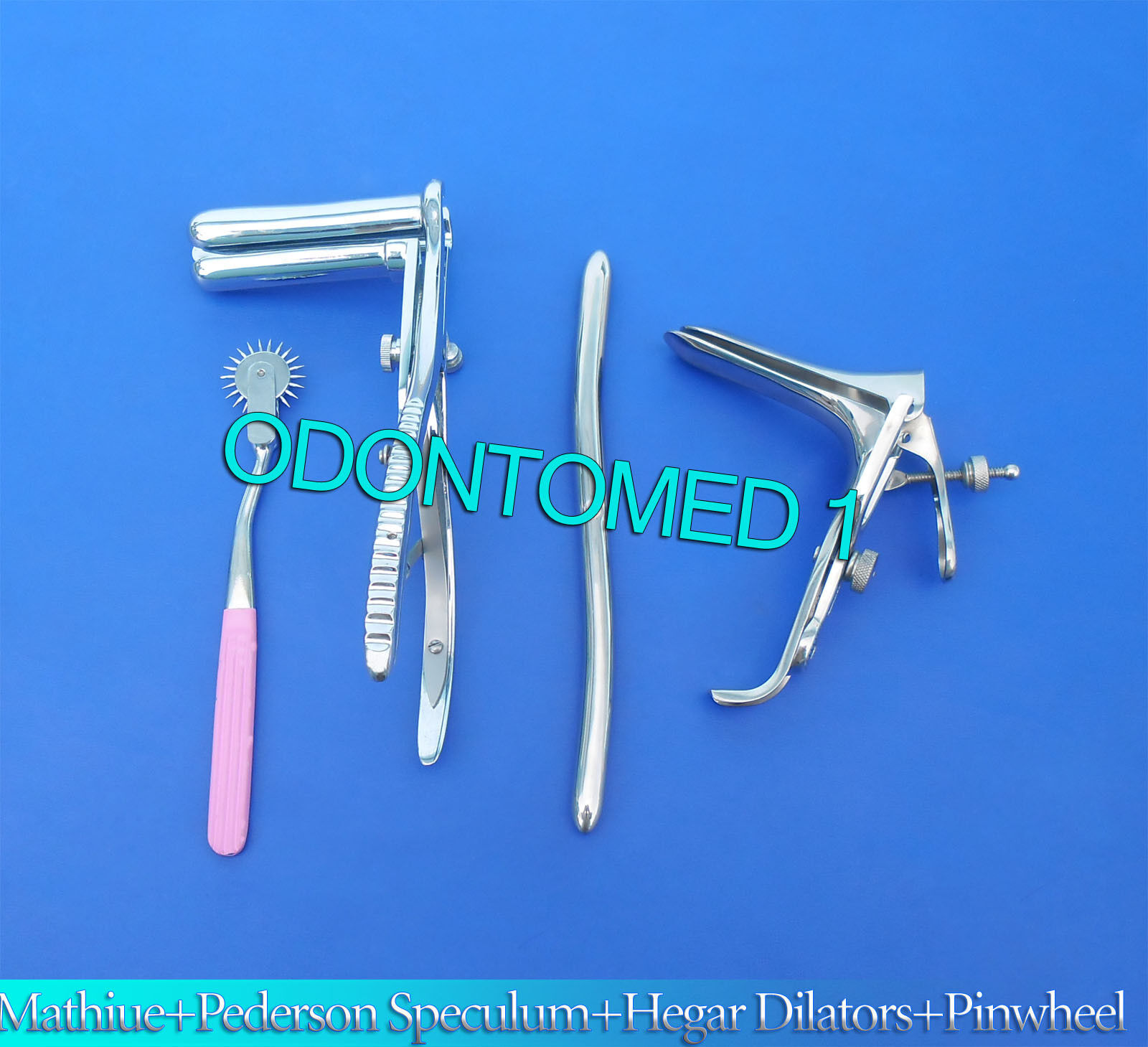 Mathieu-Speculum-Hegar-Dilator-Pink-Pinwheel-Pederson-Speculum-Large-121166388141