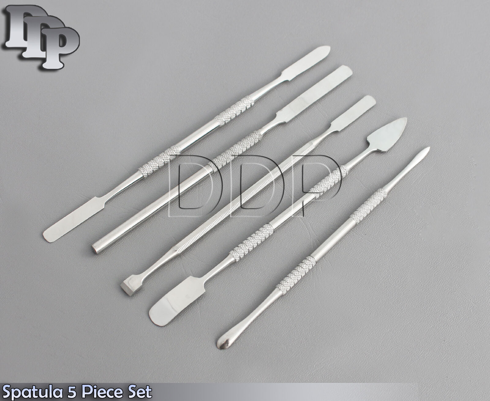 Metal-Spatula-5-Piece-Set-Tools-Dental-Carver-Wax-Surgical-Instruments-131795260481