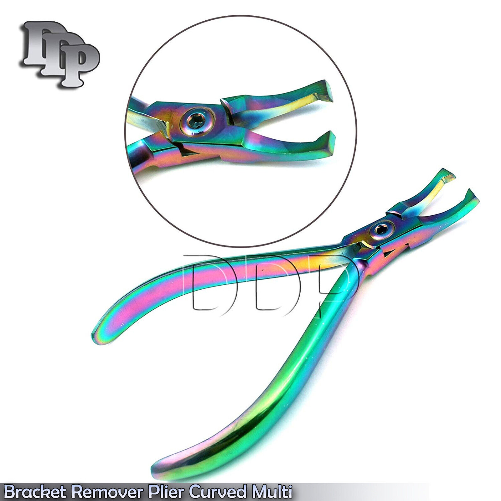 Multi-Titanium-Color-Rainbow-Bracket-Remover-Plier-Curved-Orthodontic-Inst-DP-14-133156316471