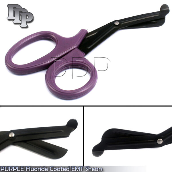 NEW 1 PC PURPLE Fluoride Coated Trauma Paramedic EMT Shears Scissors 7.25''