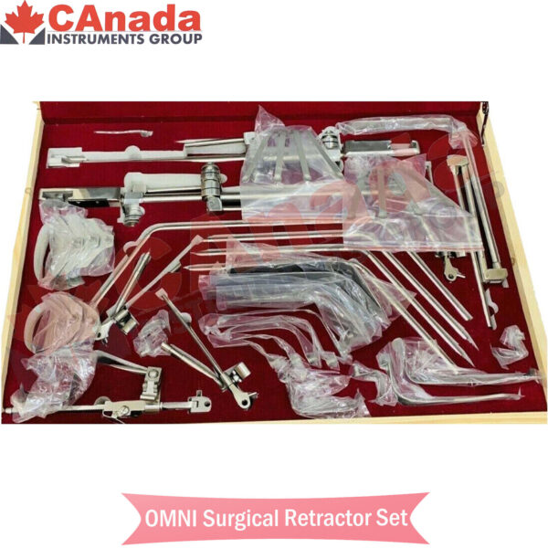 OMNI TRACT Surgical Retractor Set with Wishbone Frame