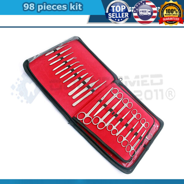 PROFESSIONAL 98 Pieces Instruments KIT Stainless Steel (All in ONE) A+ Quality