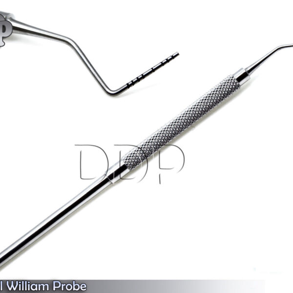 Periodontal Depth Measuring Probe Dental Examination William Pocket Perio Probes