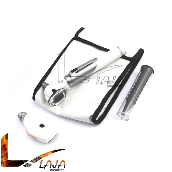 Premium Fiber Optic LED Otoscope Ophthalmoscope Diagnostic Examination Set White