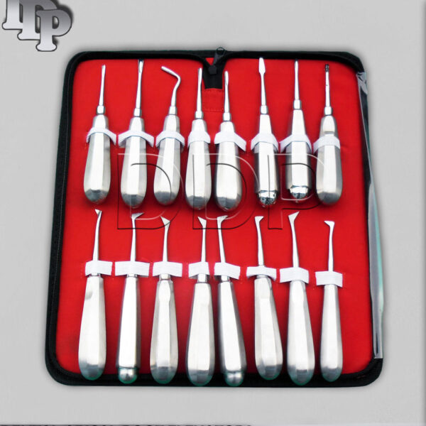 SET OF 18 DENTAL APICAL ROOT ELEVATORS SURGICAL INSTRUMENTS