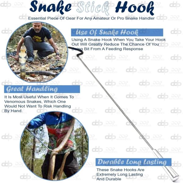 Snake Hooks All Metal Handle 16''