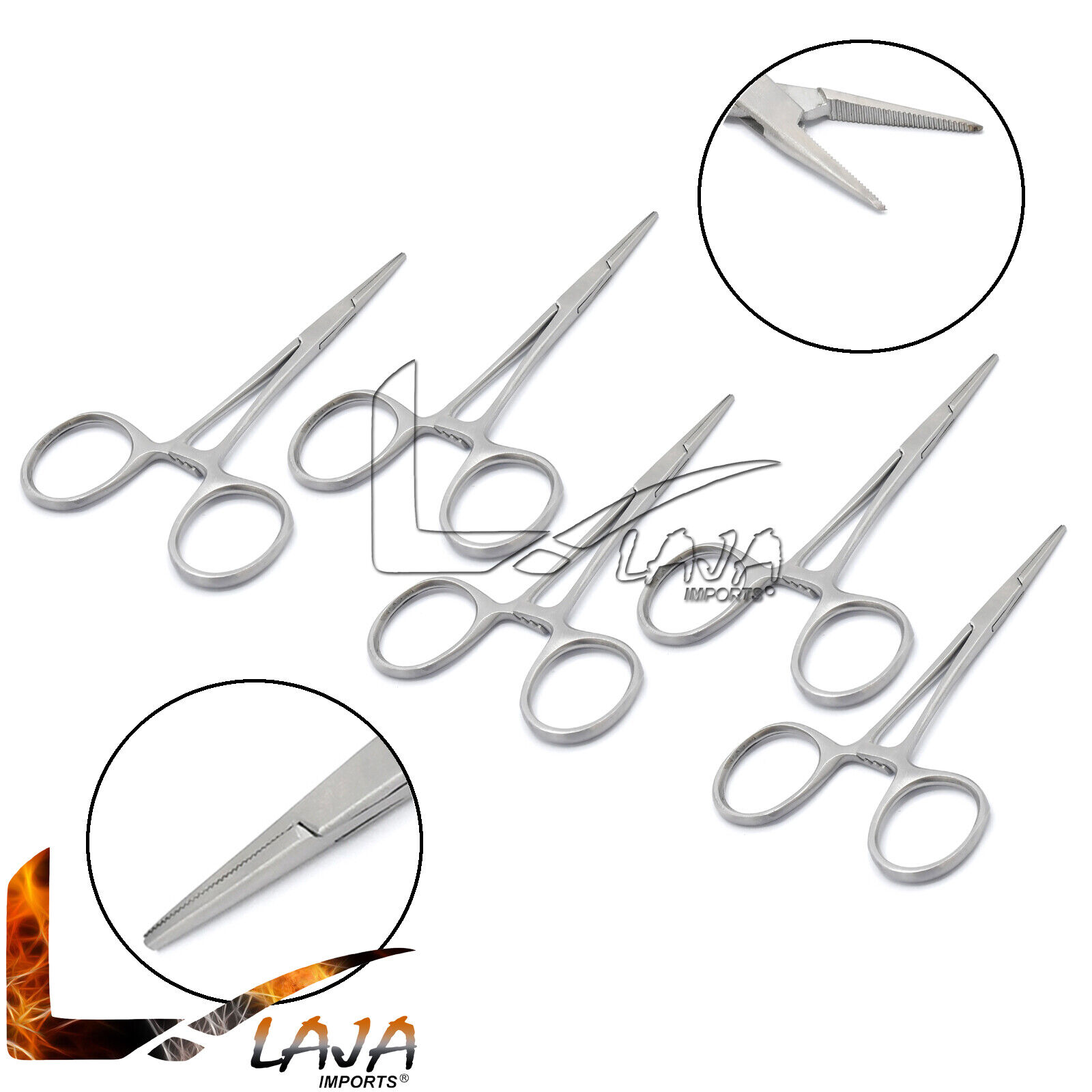 10-Pcs-Mosquito-Hemostat-Locking-Forceps-45-Straight-Curved-Stainless-Steel-274528019342-2