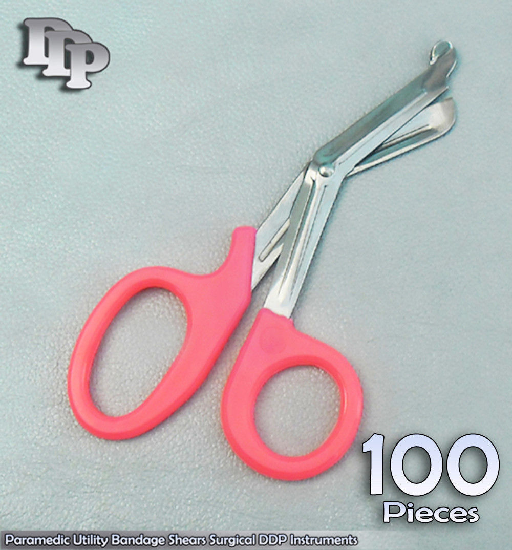 100-Paramedic-Utility-Bandage-Shear-Scissors-75-Pink-Handle-Surgical-Instru-121235706162