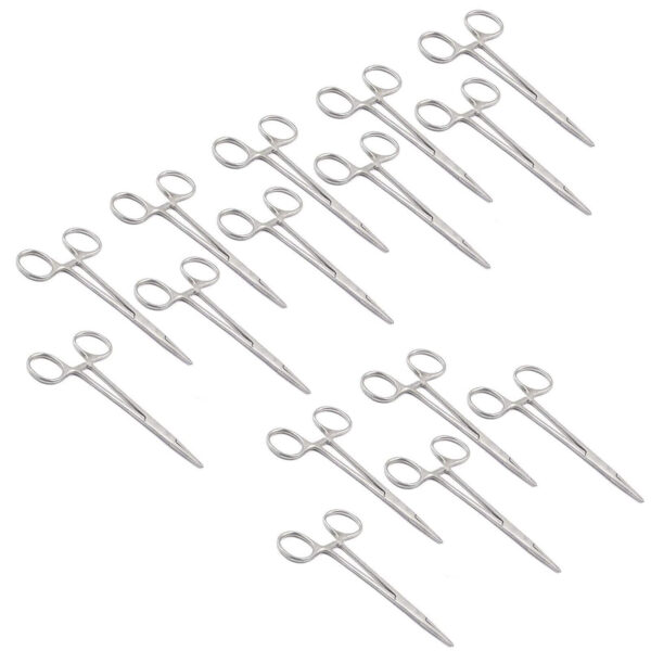 15 PCS MOSQUITO HEMOSTAT FORCEPS 5.5" STRAIGHT STAINLESS STEEL SURGICAL MEDICAL