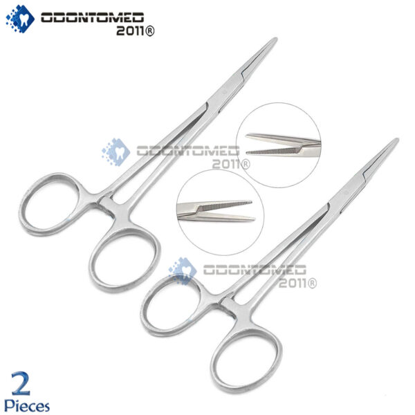2 Mosquito Hemostat Micro Forceps Straight Fine Point 5" Surgical Instruments