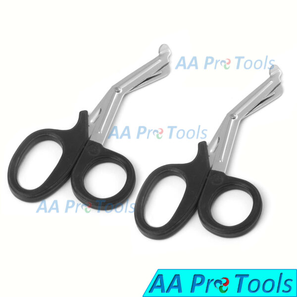 2 Pcs 5.5" Medical EMT/Utility Scissor, Black-Color, 5 1/2 Inch Bandage Shears