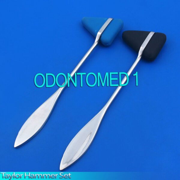 2 Pieces Set Blue,Black Taylor Percussion Reflex Hammer Medical Instruments
