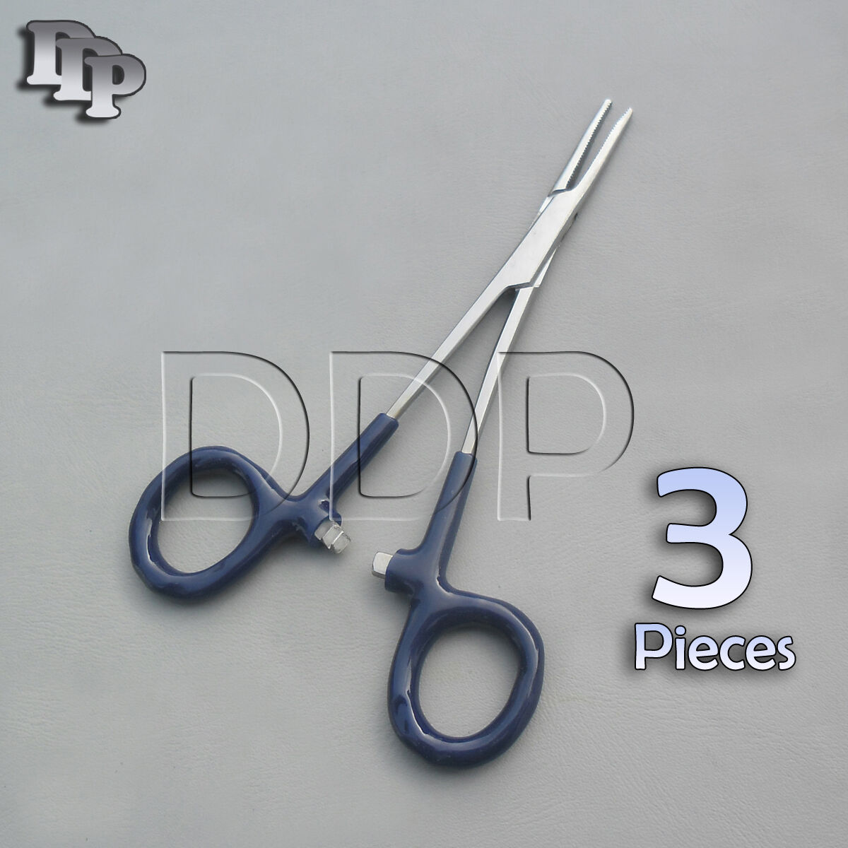3-Hemostats-Mosquito-Forceps-Surgical-Instruments-Blue-Dep-Handle-5-Straight-371245810922