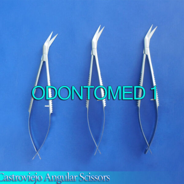 3 O.R Grade Castroviejo Micro Surgery Round Ophthalmic Scissors 5.5" Angular