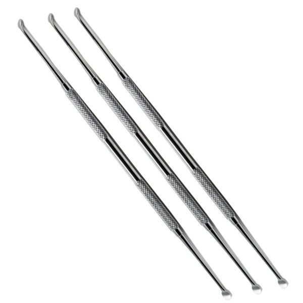 3 Pcs Dental Molt #2/4 Periosteal Elevator Bone Curette Double Ended