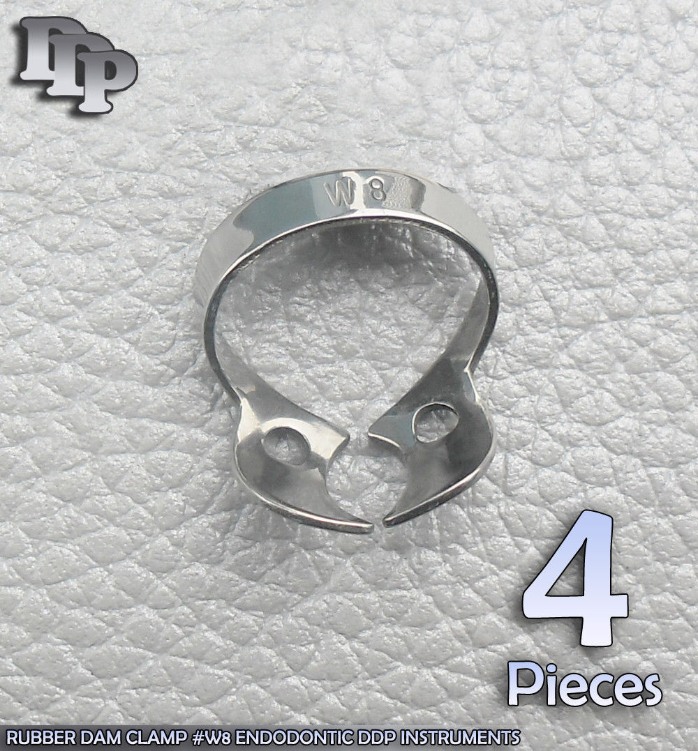 4-Pieces-Of-Rubber-Dam-Clamp-W8-Endodontic-Instruments-111169069052-2