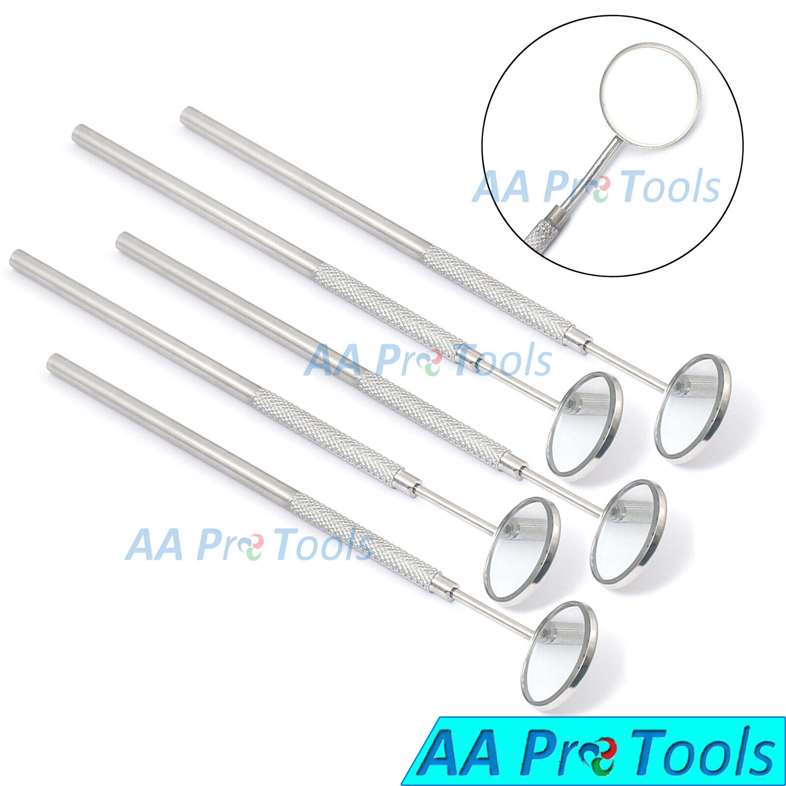 5-Mirrors-5-Handles-5-Steel-Dental-Oral-Hygeine-Mouth-Mirror-Stainless-Steel-254468892352
