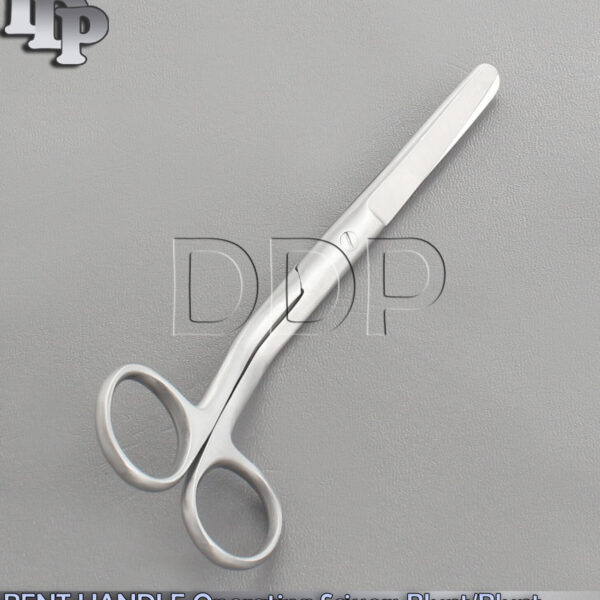 6" BENT HANDLE Operating Scissors Blunt/Blunt - Sewing Embroidery Carpet Shears