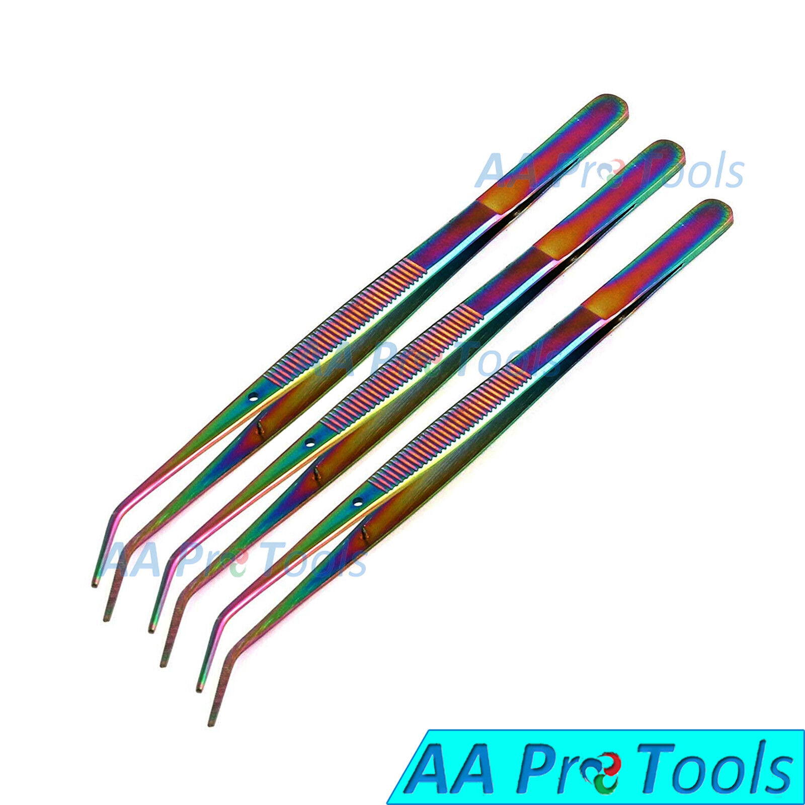6-College-Cotton-Dressing-Pliers-Dental-Endodontic-Tweezers-Multi-Rainbow-254051301272-3