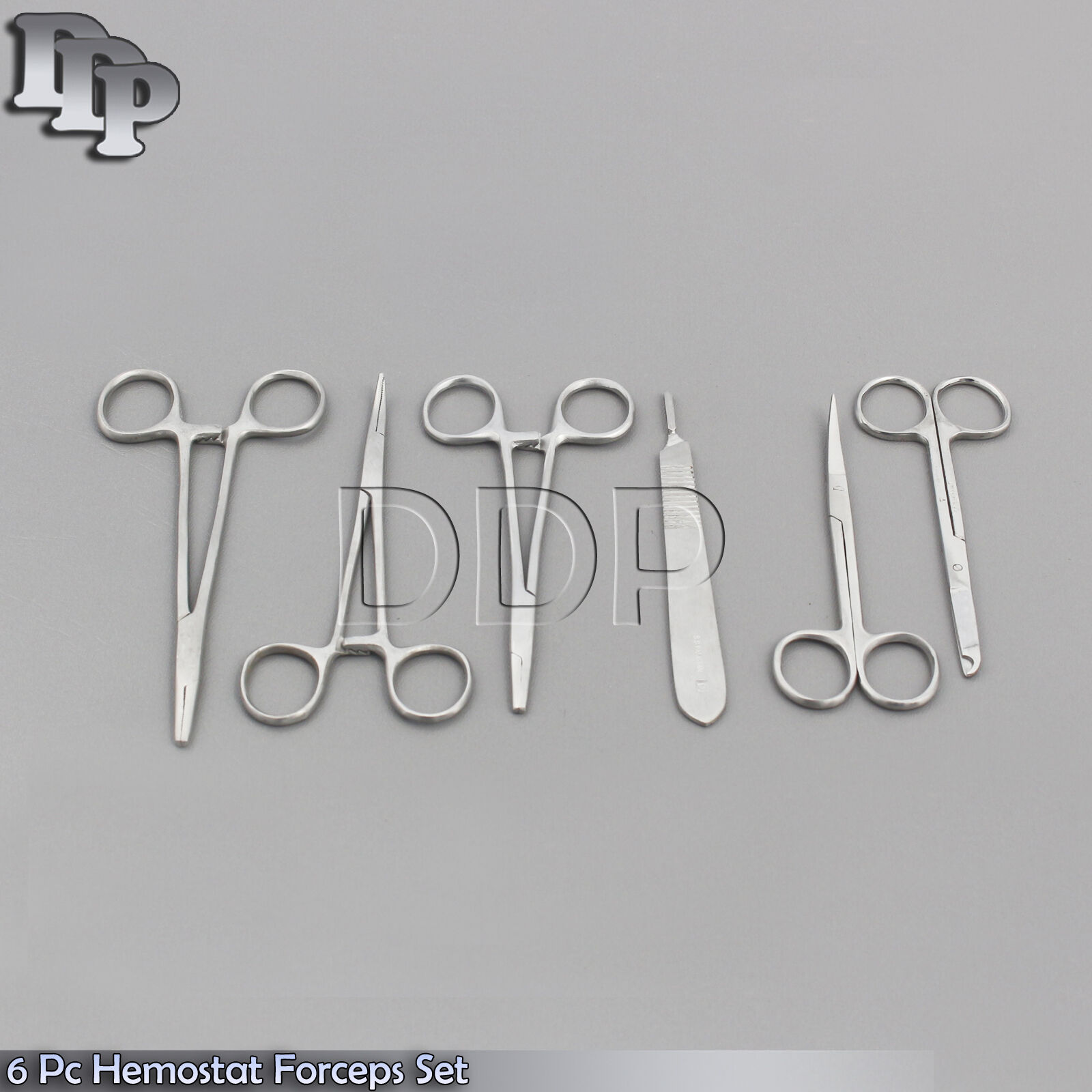 6-PC-OR-GRADE-SCISSORS-FORCEPS-HEMOSTATS-NEEDLE-HOLDER-132130330382