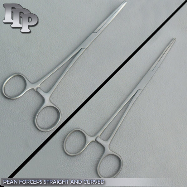 6 Pean Hemostat Forceps 12" 3 STRAIGHT, 3 CURVED Surgical INSTRUMENTS LABS Tools