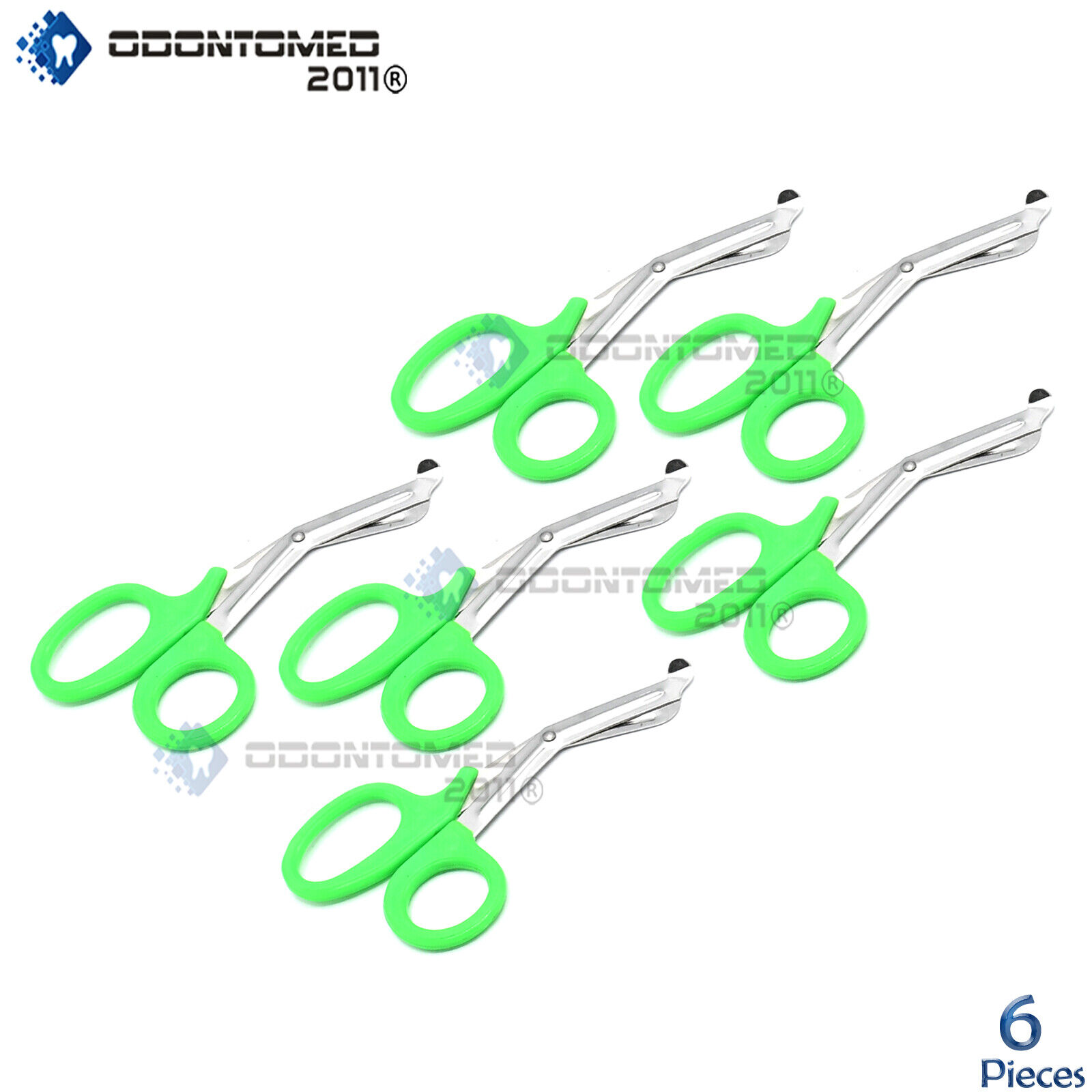 6-Utility-Bandage-EMT-Trauma-Shears-Scissors-Paramedic-First-Aid-725-Green-110940670002