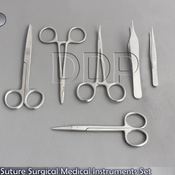 6 Pieces-Student Suture Surgical Medical Instruments Set Kit, STAINLESS Steel (Brand New)