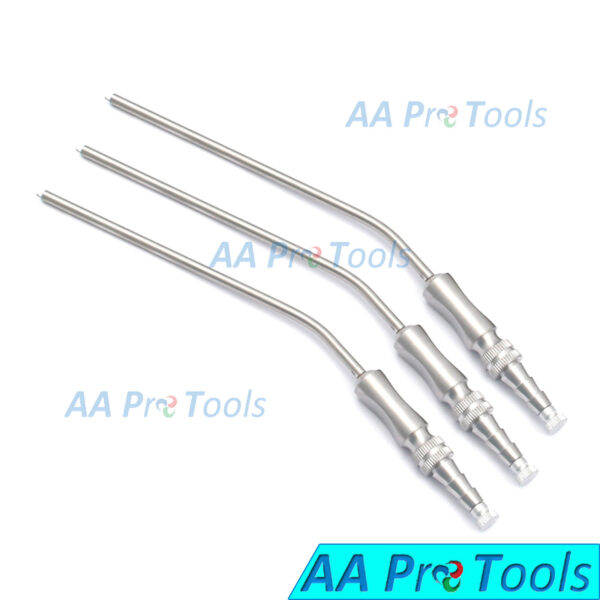 AA Pro: Dental Aspirator Tube Frazier No 12 Set /3 Endondontic Surgical Tools