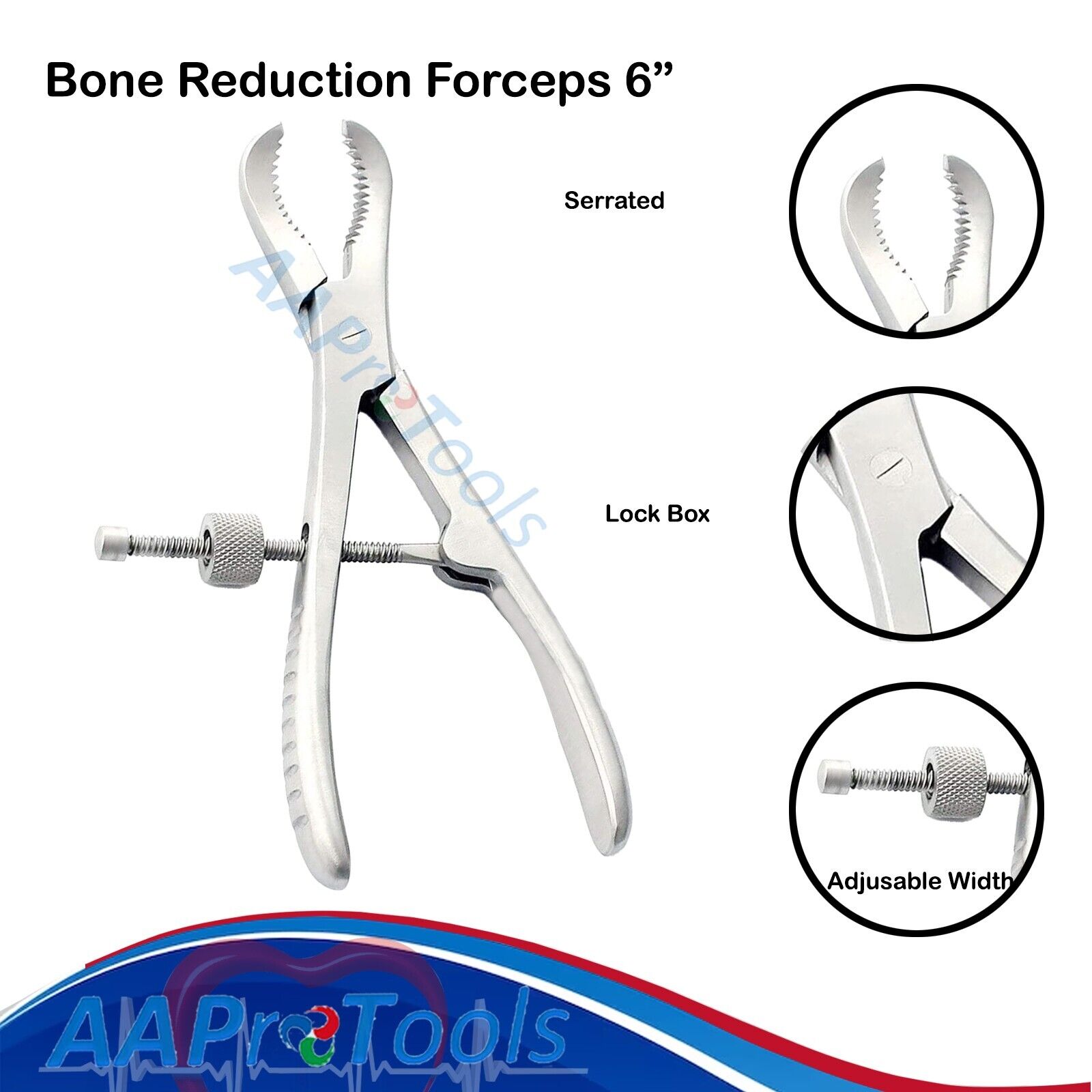 AAPRO-2-PC-Bone-Reduction-Forceps-6-Surgical-Orthopedic-INSTRUMENTS-256094456692-2