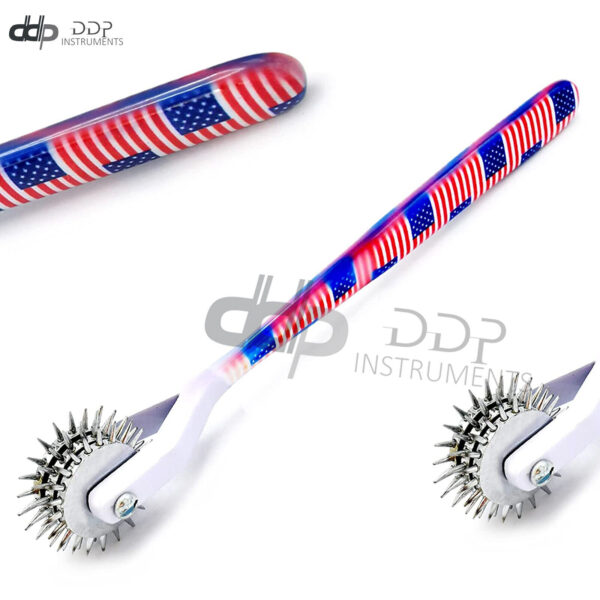 American Flag Wartenberg Wheel Strong Sensation Pinwheel (3 Head) Neur SB-022