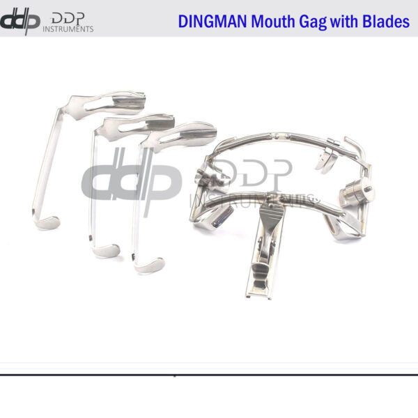 DINGMAN Mouth Gag with Blades Surgical Dental Instruments